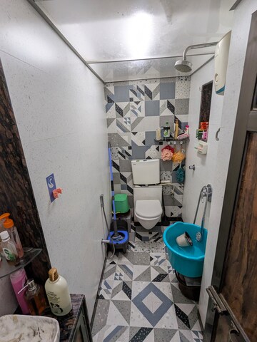 Bathroom in 1 BHK Apartment at Nakshatra Heights, Kandivali West – for Rent