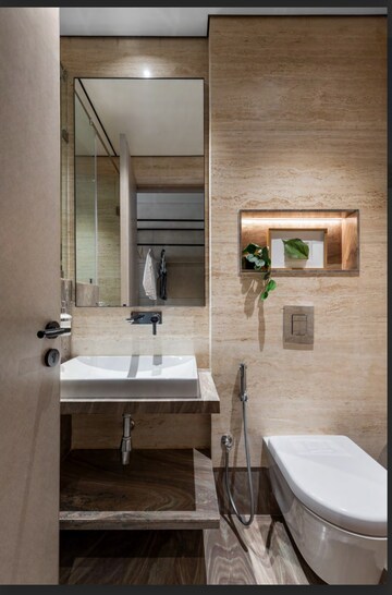 Bathroom in 3 BHK Apartment at Bhoomi Celestia, Malad West – for Sale