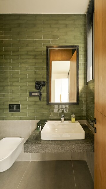 Bathroom in 2 BHK Builder Floor at Juhu – for Rent