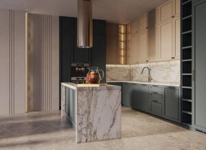 Kitchen in 4 BHK Apartment at Godrej Vrikshya, Sector 103 – for Sale