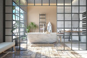 Bathroom in 4 BHK Apartment at Godrej Vrikshya, Sector 103 – for Sale