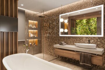 Bathroom in 4 BHK Apartment at Godrej Vrikshya, Sector 103 – for Sale