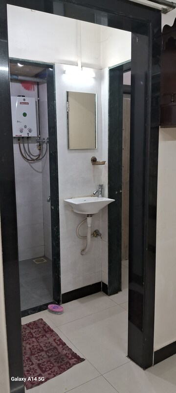 Bathroom in 1 RK Apartment at Gharonda Housing, Ghansoli – for Rent