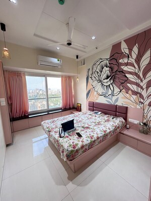 Bedroom in 4 BHK Apartment at Globe Paradise, Dombivli East – for Sale