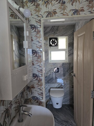 Bathroom in 2 BHK Apartment at Sahayog Complex, Manpada – for Rent