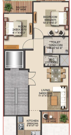 2 BHK Apartment at Signature The Serenas, Sohna Sector 33 – for Sale