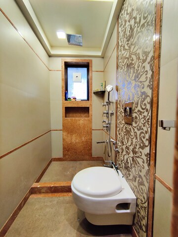 Bathroom in 2 BHK Apartment at The Wadhwa Palm Beach Residency, Nerul Sector 4 – for Rent