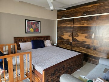 Living Room in 3.5 BHK Apartment at Akshar Shreeji Heights, Seawoods – for Rent
