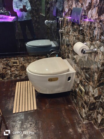 Bathroom in 3 BHK Apartment at Defence Colony – for Rent
