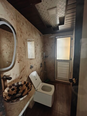 Bathroom in 3 BHK Apartment at Sea Home, Nerul – for Rent
