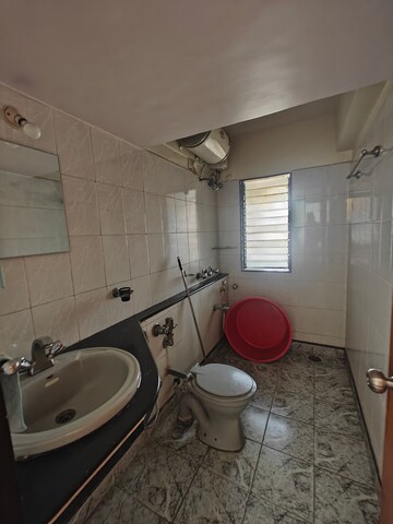Bathroom in 2 BHK Apartment at Harbour Court, Nerul Sector 19a – for Rent