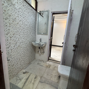 Bathroom in 3 BHK Builder Floor at Malviya Nagar – for Rent