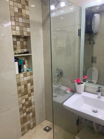 Bathroom in 3 BHK Builder Floor at Kalkaji – for Rent
