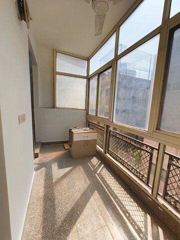 Balcony in 3 BHK Builder Floor at Kalkaji – for Rent
