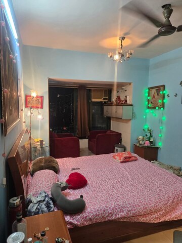 Living Room in 1 BHK Apartment at Eden Hall Worli, Worli – for Rent