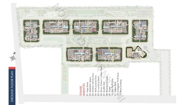 Floor Plan in 3 BHK Apartment at Tridasa Rise, Nallagandla – for Sale