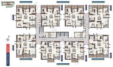 Floor Plan in 3 BHK Apartment at Tridasa Rise, Nallagandla – for Sale