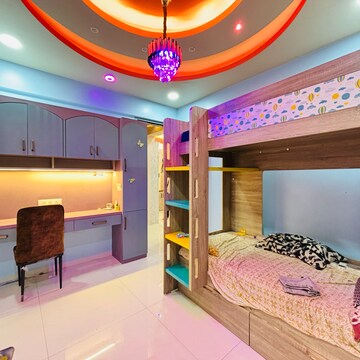 Bedroom in 2 BHK Apartment at Amber Enclave, Thakurli – for Rent