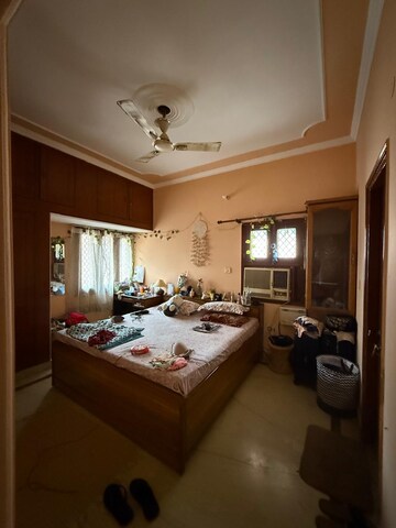 Bedroom in 2 BHK Builder Floor at Kalkaji – for Rent