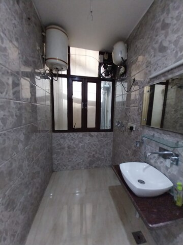 Bathroom in 3 BHK Apartment at Madhur Apartment, Paschim Vihar – for Rent