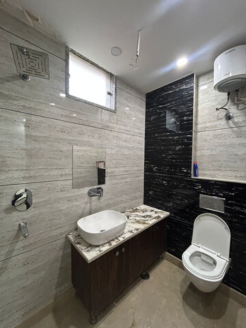 Attached Bathroom in 3 BHK Apartment at Jahaz Apartments, Paschim Vihar – for Rent