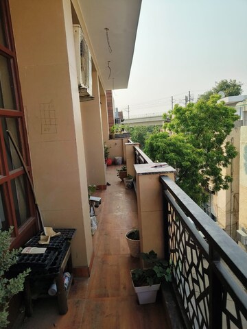 Balcony in 2.5 BHK Apartment at Anuradha Apartments CGHS, Paschim Vihar – for Rent