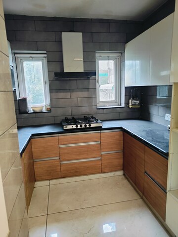 Kitchen in 3 BHK Apartment at Jahaz Apartments, Paschim Vihar – for Rent
