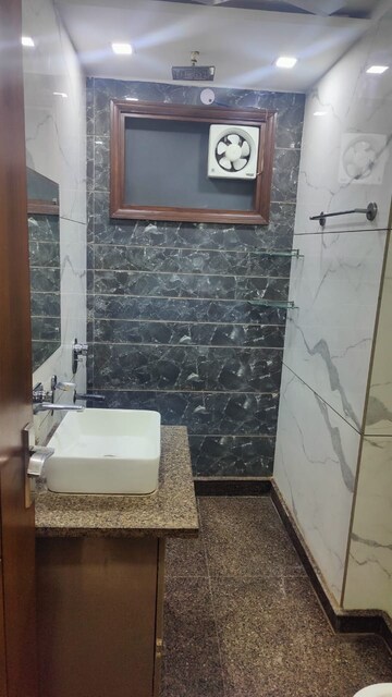 Bathroom in 3 BHK Apartment at Shubh Niketan Apartments, Paschim Vihar – for Rent