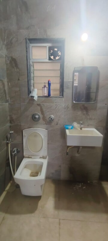 Bathroom in 3 BHK Apartment at Rajkamal Bayside, Cbd Belapur Sector 15 – for Rent
