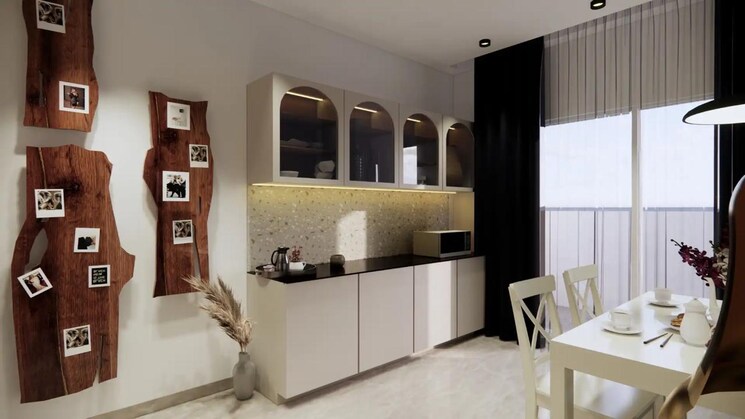 Kitchen, hallmark-skyrena 3 Bedroom 1935 Sq.Ft. Apartment In Narsingi Hyderabad 8880959