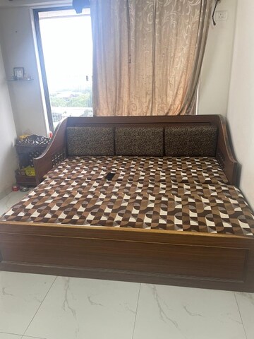 Bedroom in 3 BHK Apartment at Omkar Vayu, Mahim – for Rent