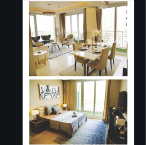 Kitchen in 3.5 BHK Apartment at Puri Emerald Bay, Dhanwapur – for Sale