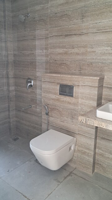 Bathroom in 3 BHK Apartment at Runwal Nirvana, Parel – for Rent