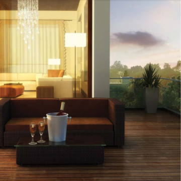 Living Room in 3 BHK Apartment at Puri Diplomatic Residences, New Palam Vihar Phase 3 – for Sale