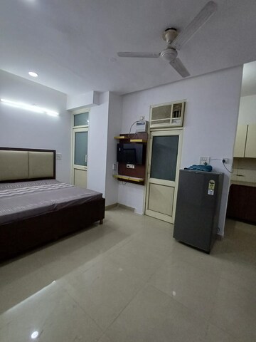 Living Room in 1 RK Builder Floor at Sushant Lok I – for Rent