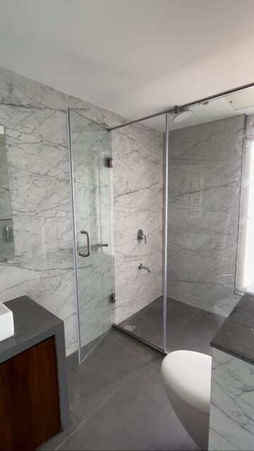 Bathroom in 4 BHK Apartment at Joy Legend, Khar West – for Rent