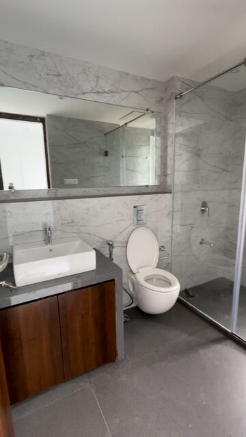 Bathroom in 4 BHK Apartment at Joy Legend, Khar West – for Rent