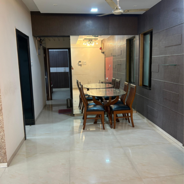 Living Room in 2.5 BHK Apartment at Dhokali – for Rent