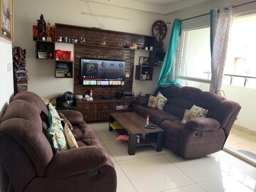 Living Room in 2.5 BHK Apartment at Prestige Lakeside Habitat, Varthur – for Rent