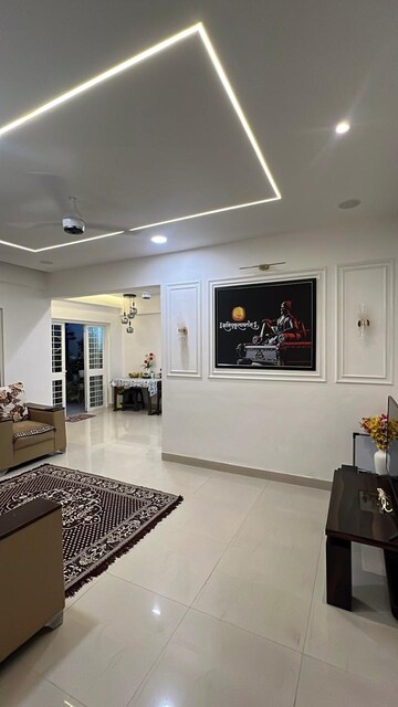 Living Room in 2 BHK Apartment at Treasure Society, Pimple Gurav – for Rent