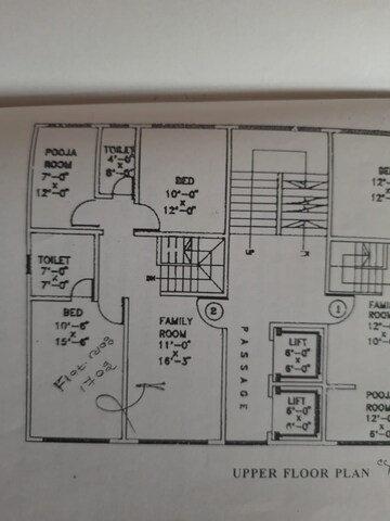 Floor Plan in 3 BHK Apartment at Swami Tower, Chembur – for Rent