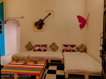 Living Room in 1.5 BHK Independent House at Airport Road – for Rent