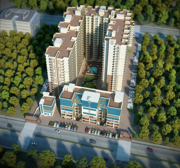 Exterior View, scc-blossom 2 Bedroom 915 Sq.Ft. Apartment In Raj Nagar Extension Ghaziabad 8882245