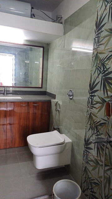 Bathroom in 4 BHK Apartment at Whispering Heights, Malad West – for Rent