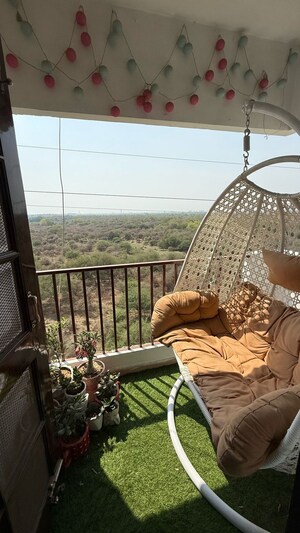 Balcony in 3 BHK Apartment at Alaknanda Apartment Gomti Nagar, Gomti Nagar – for Sale