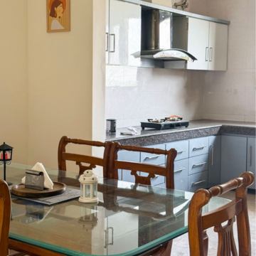 Kitchen in 3 BHK Builder Floor at Aerocity – for Rent