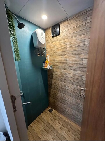 Bathroom in 1 BHK Apartment at Lodha Crown Quality Homes, Majiwada – for Rent