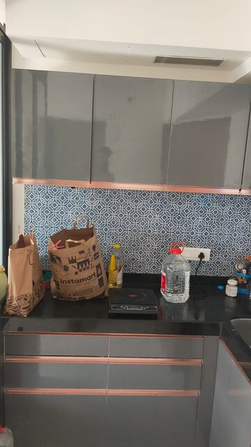 Kitchen in 1 BHK Apartment at Lodha Crown Quality Homes, Majiwada – for Rent