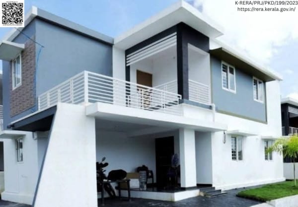 3 BHK + Pooja Room Villa For Sale in Olavakode