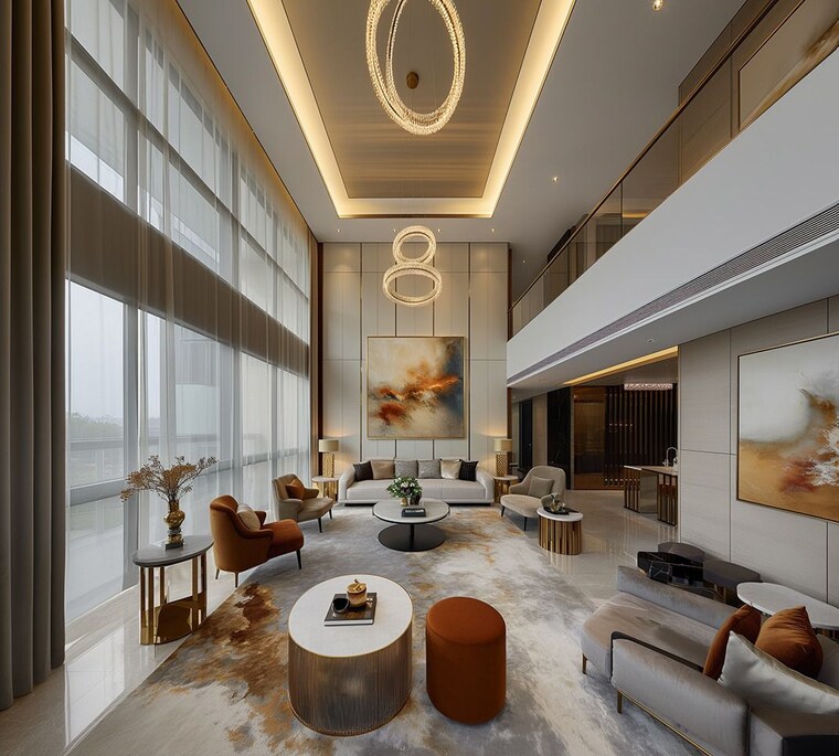 Living Room, lodha-hanging-garden-palava 3 Bedroom 1113 Sq.Ft. Apartment In Dombivli East Thane 8882815